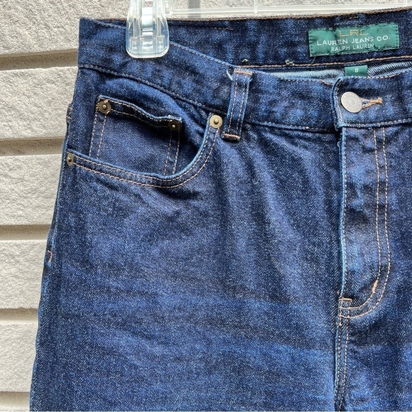 Lauren Ralph Lauren Dark Wash Boot Cut High Waist Jeans Sz8 - Picture 3 of 11